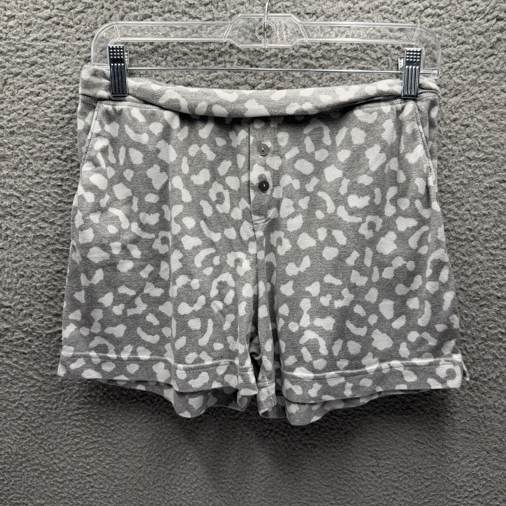 32 Degree Cool Sleep Shorts Womens Size S Gray & White Animal Print Sleep Shorts